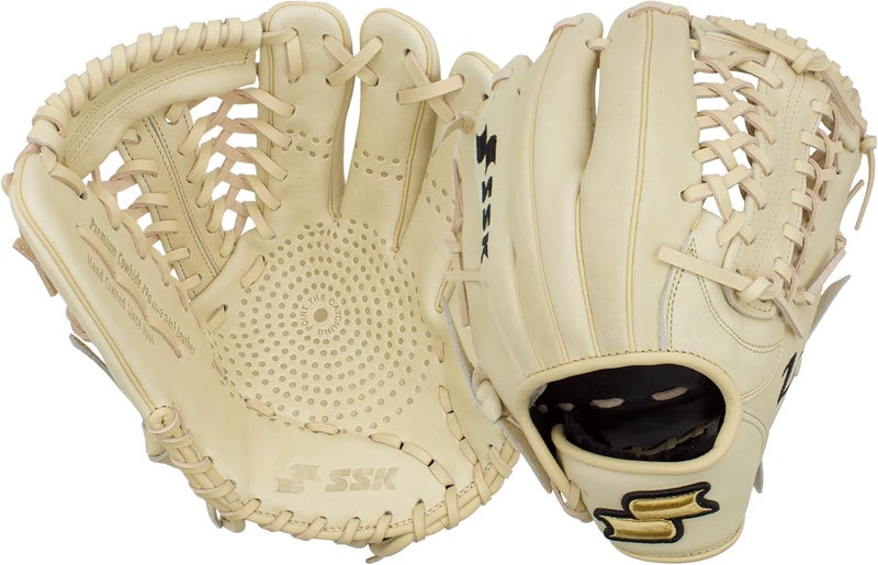 SSK Z5 Craftsman Infield Baseball Glove – 11.25” - 11.5” - 11.75” - 12” – Right & Left Hand Throw (Camel - Modified Trapeze, 12" - Right Hand Throw) - Image 2
